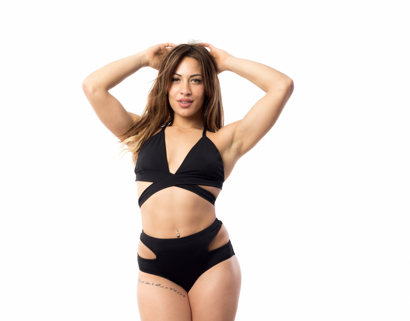 Bikini Top Opencut Svart