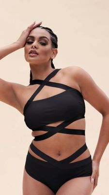 Lunalae Renee Crop Bra Recycled BLACK