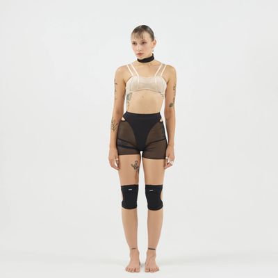 Queen PoleWear Adjustable Knee pads – PRO 5 EASY TOUCH – Black