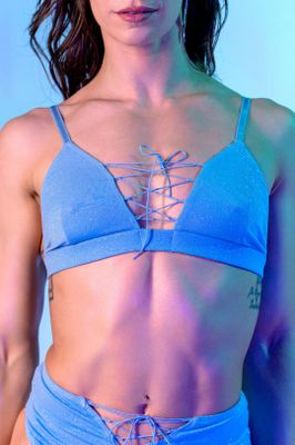 RAD Polewear Nib glitter bottom - Powder Blue