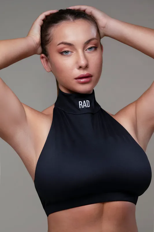 RAD Polewear - Eve Choker Top Black