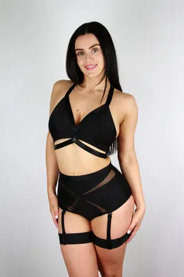Rarr Designs - Yasmin Plunge Bralette BLACK