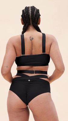 Lunalae Renee Crop Bra Recycled BLACK