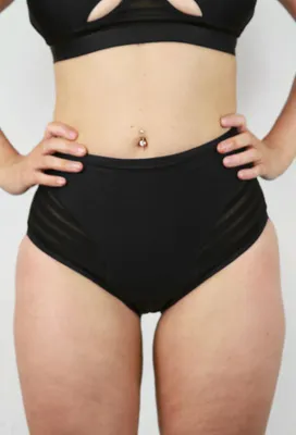 Rarr Designs - Alexis Mid Waist Booty Short BLACK