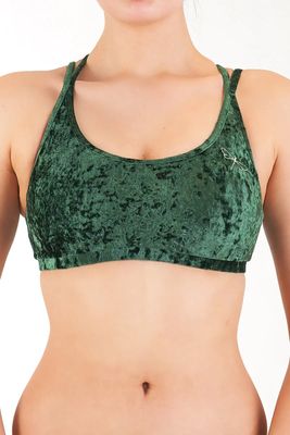 Dragonfly - Nicole Top Velvet Green