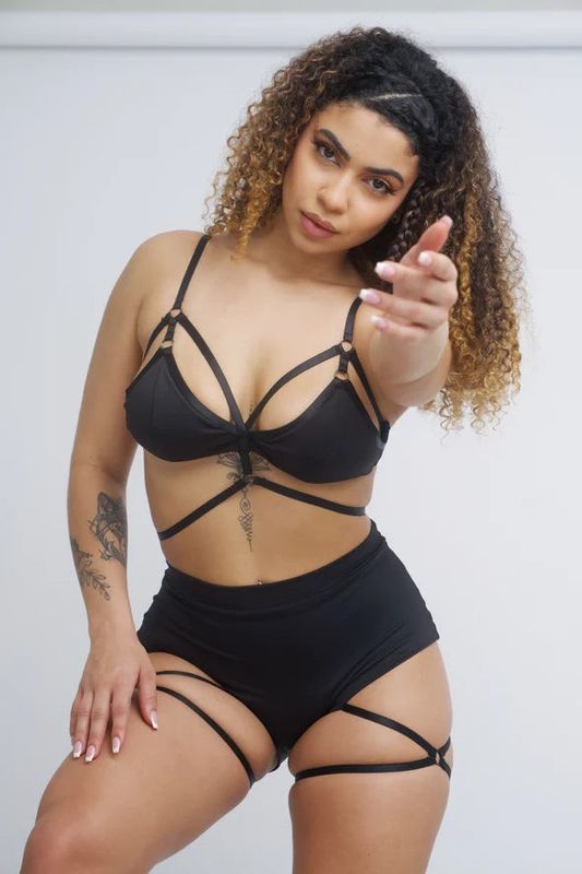 Zasha Polewear Amber Top Black