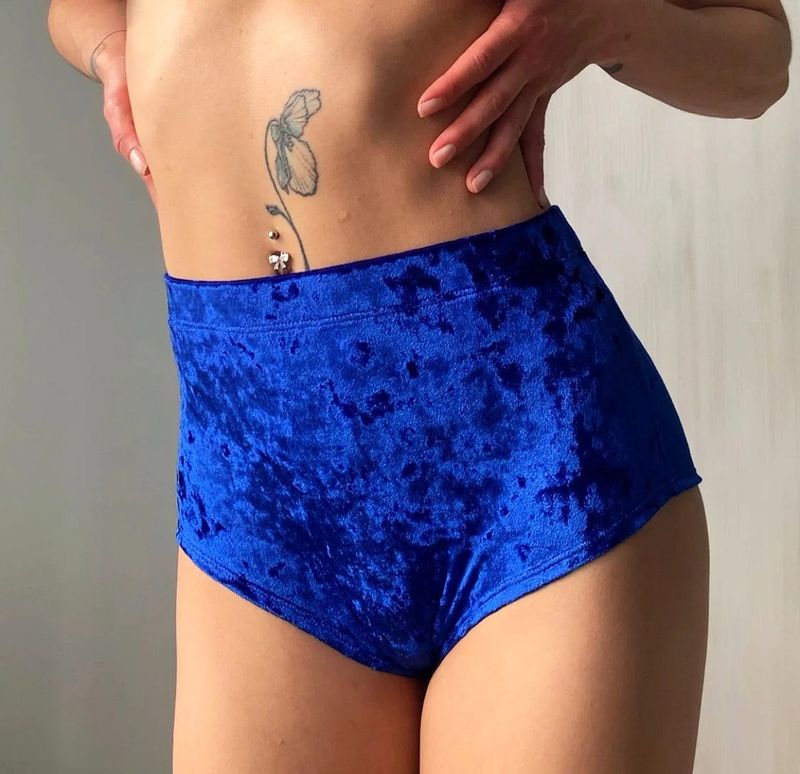 DressinUp Art Atelier - Classic Shorts Velvet Blue