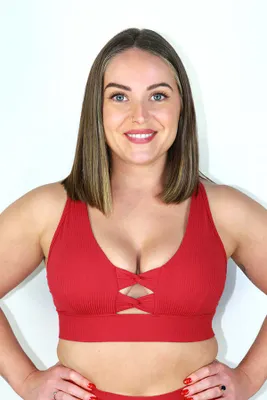 Rarr Designs - Sasha Sports Bra Sangria Red