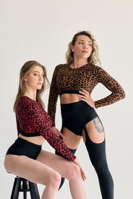 DressinUp Art Atelier - Rashguard ANIMAL PRINTS Red Leopard