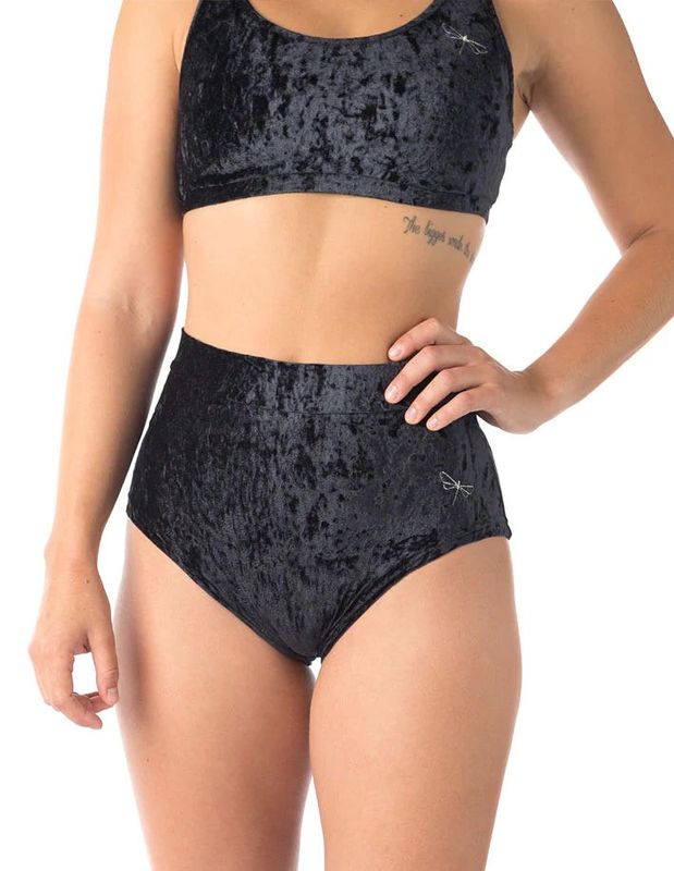 Dragonfly - Velvet pole shorts Lola Black