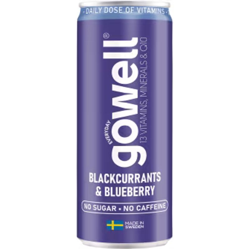 Gowell Svarta Vinbär/ Blåbär 24 X 330 ML