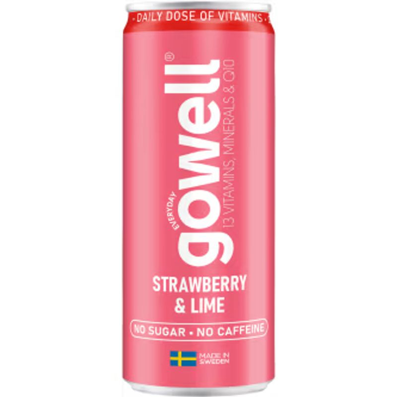 Gowell Jordgubb / Lime 24 X 330 ML