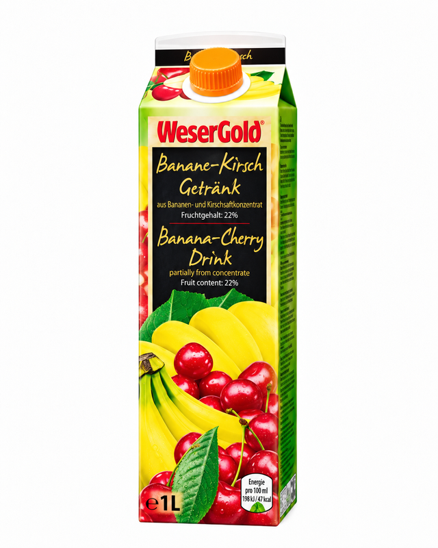 Wesergold Banana & Cherry 8 X 1 L