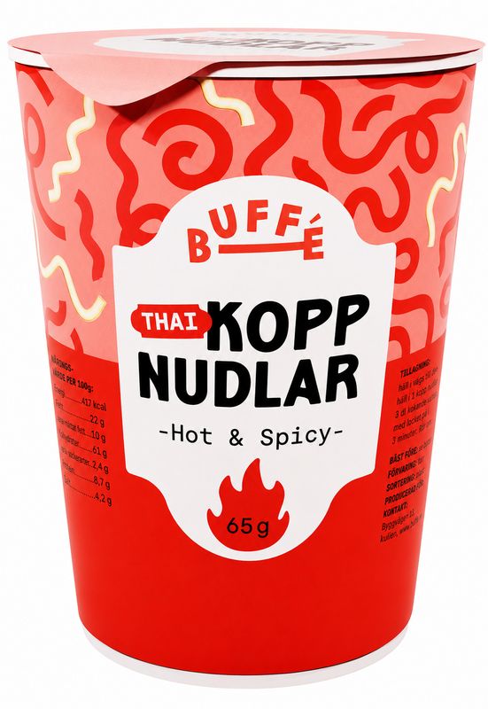 Thai Cup Hot Spicy Noodles 12 X 65g