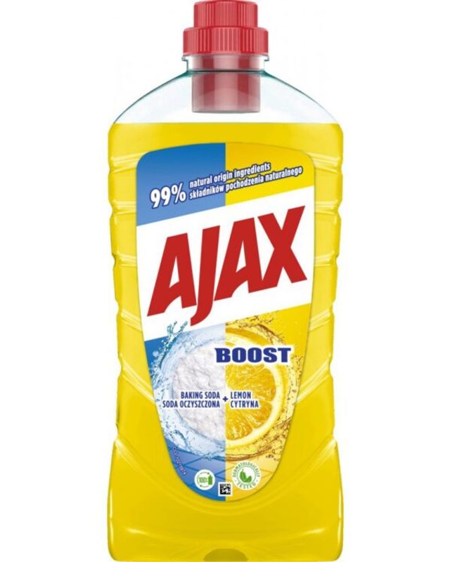 Ajax Boost Baking Soda Lemon 12 X 1 L