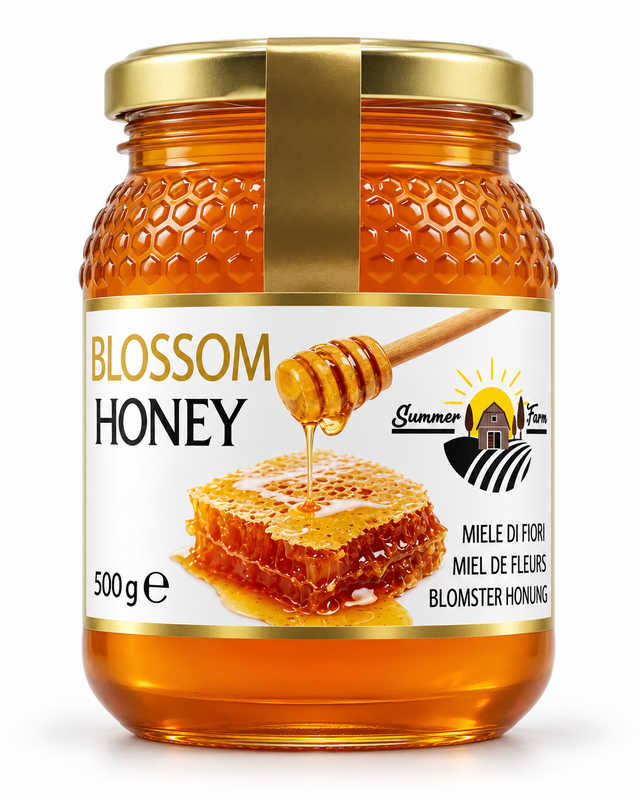 Summer Farm Blossom Honey 6 X 500 G