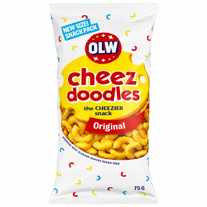 OLW cheez doodles 30 X 75g
