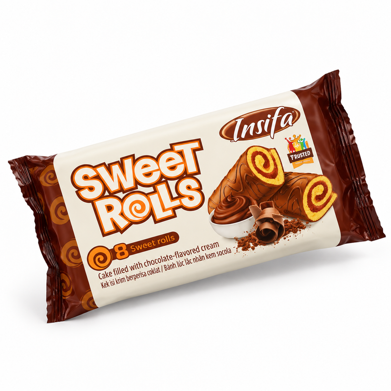 Insifa Chocolate Sweet Roll 12 X 240 G