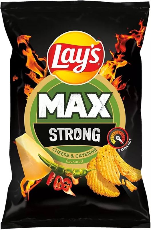 Lays Strong Cayenne And Cheese 24 X 120 G