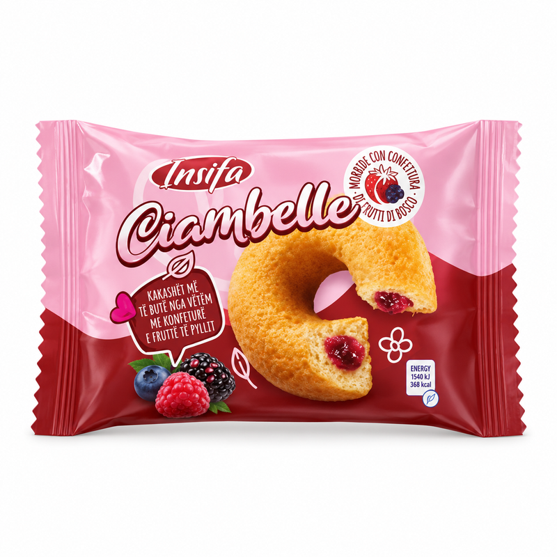 Insifa Ciambelle With Berries 24 X 40 G