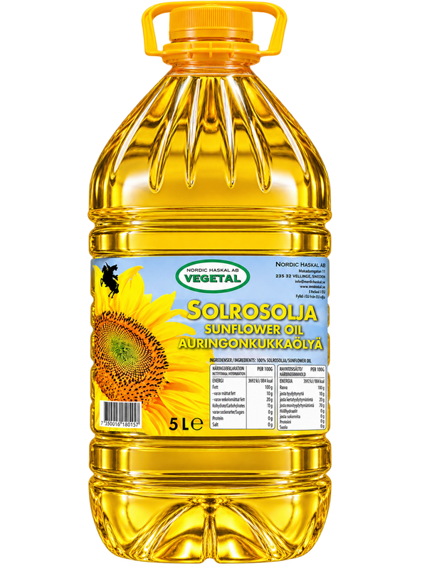 Vegetal Solrosolja 4 X 5 L