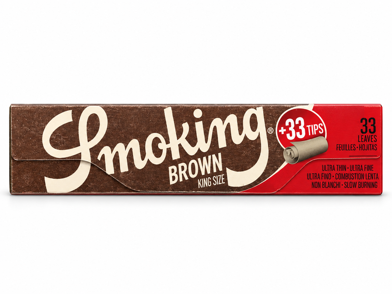 Smoking Brown King Size 33 - Pack
