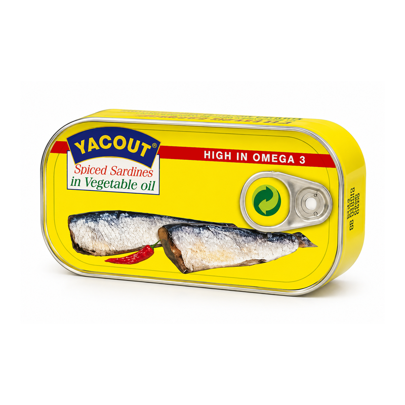 Yacout Sardine Hot 50 X 125 G