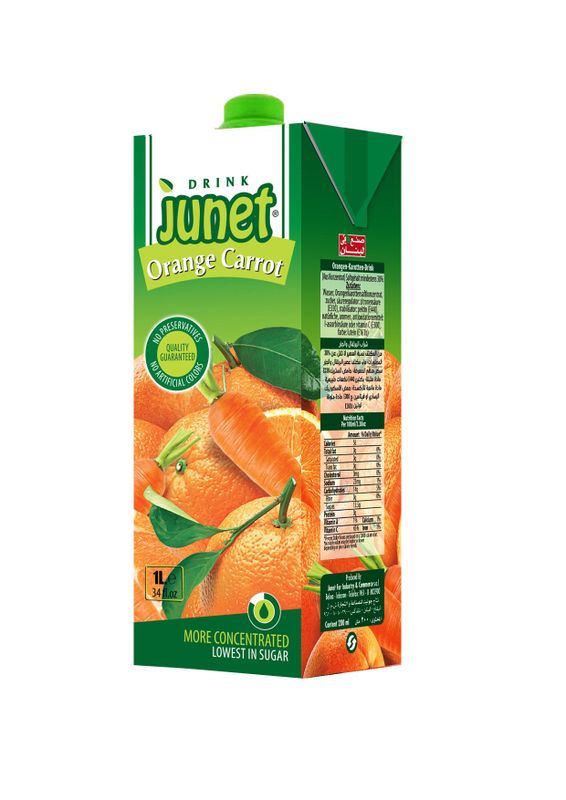 Junet Orange Carrot 8 X 1 L