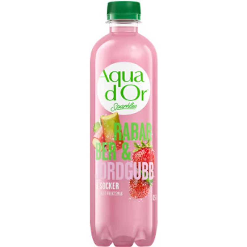 Aquador Rabarber & Jordgubb 12 X 50 CL