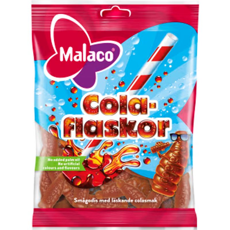 Malaco ColaFlaskor 28 x 95 g
