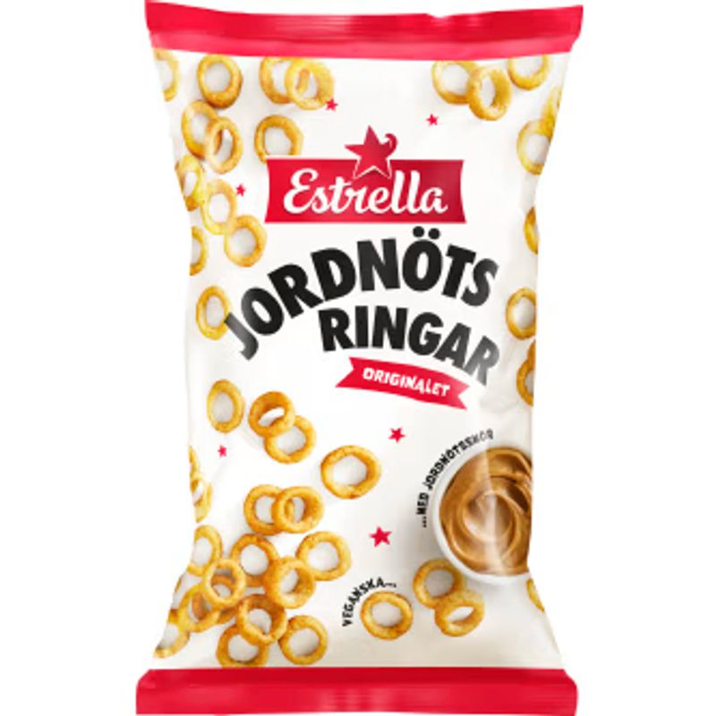 Estrella Jordnötsringar 24 X 175 G