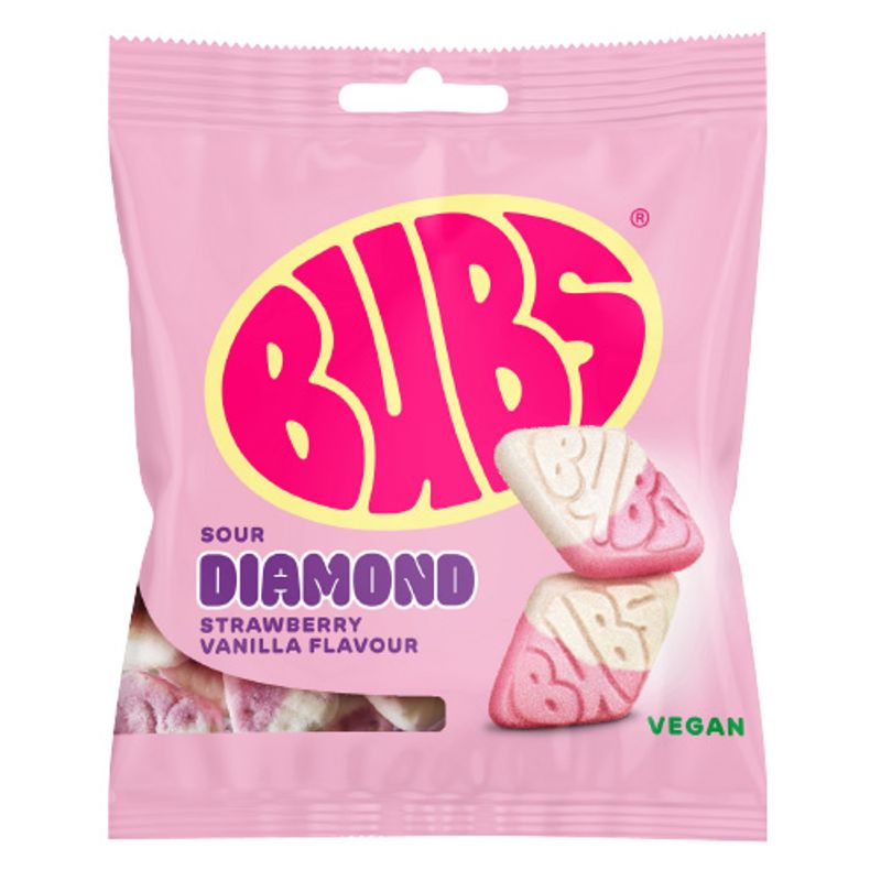 BUBS STRAWBERRY/VANILLA DIAMOND 12 X 155 G