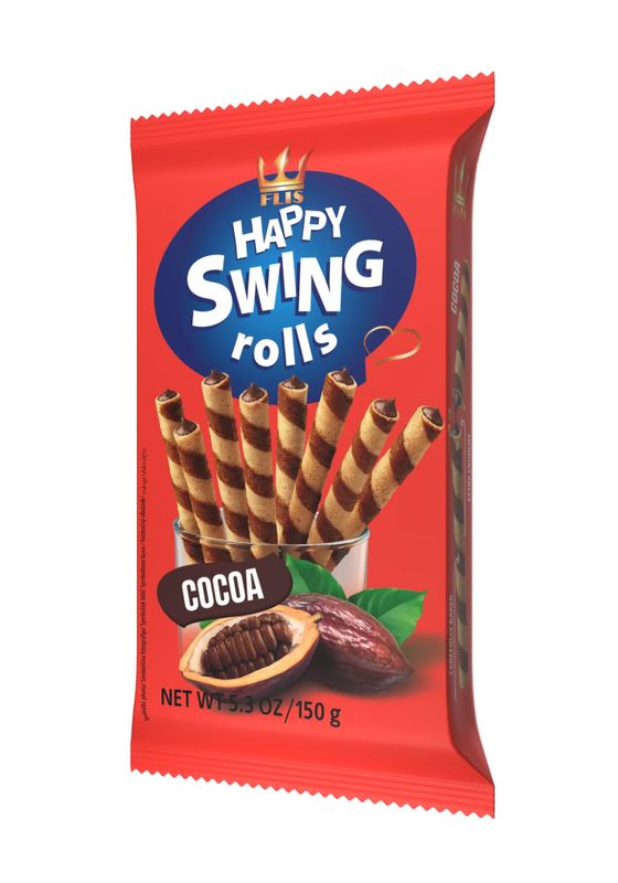 Happy Swing Rolls Cocao 16 X 150 G
