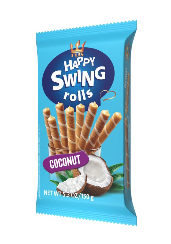 Happy Swing Rolls Coconut 16 X 150 G