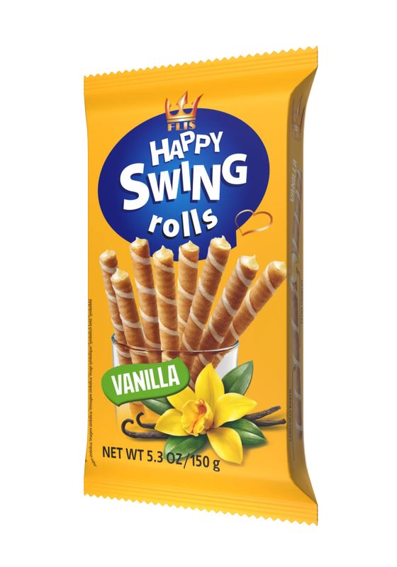 Happy Swing Rolls Vanilla 16 X 150 G