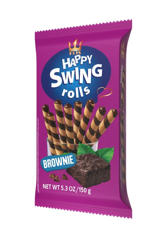 Happy Swing Rolls Brownie 16 X 150 G