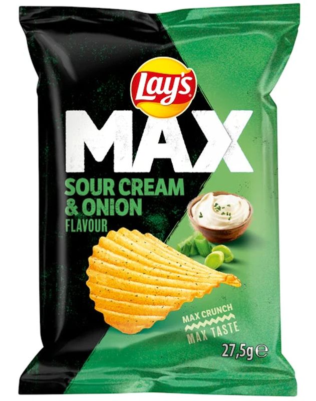 Lays Max Sour & Onion 22 X 185 G
