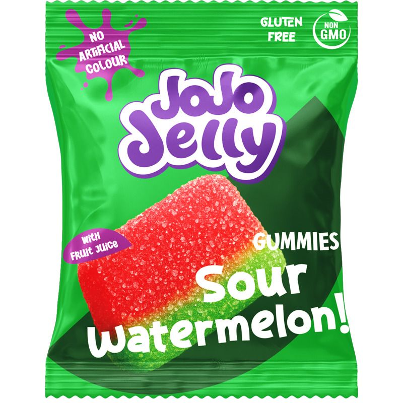 JoJo Jelly Sour Watermelon 12 X 80 G