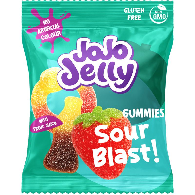 JoJo Jelly Sour Blast 12 X 80 G