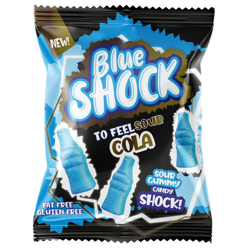 Blue Shock Sour Cola 12 X 80 G