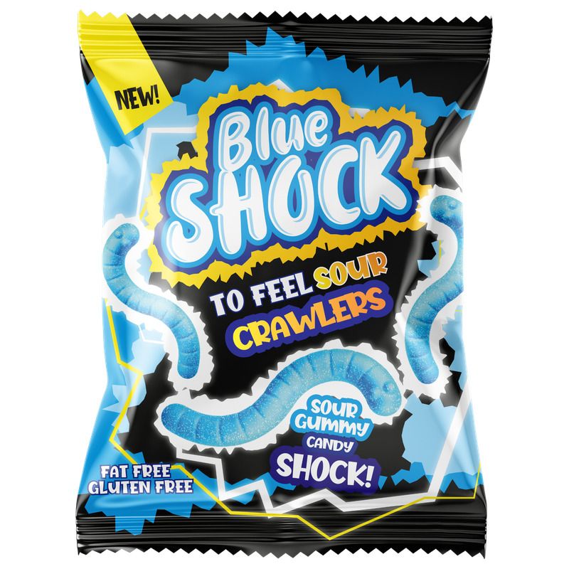 Blue Shock Sour Crawlers 12 X 80 G