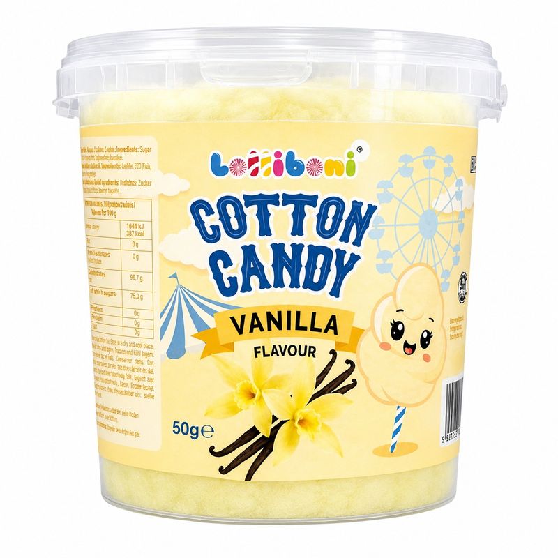 Lolliboni Vanilla Cotton Candy 12 X 50 G