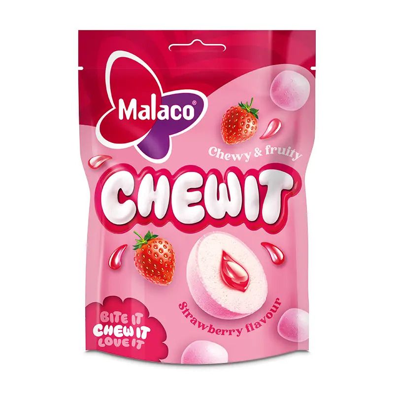 Malaco Chewit Strawberry 9 X 115 G
