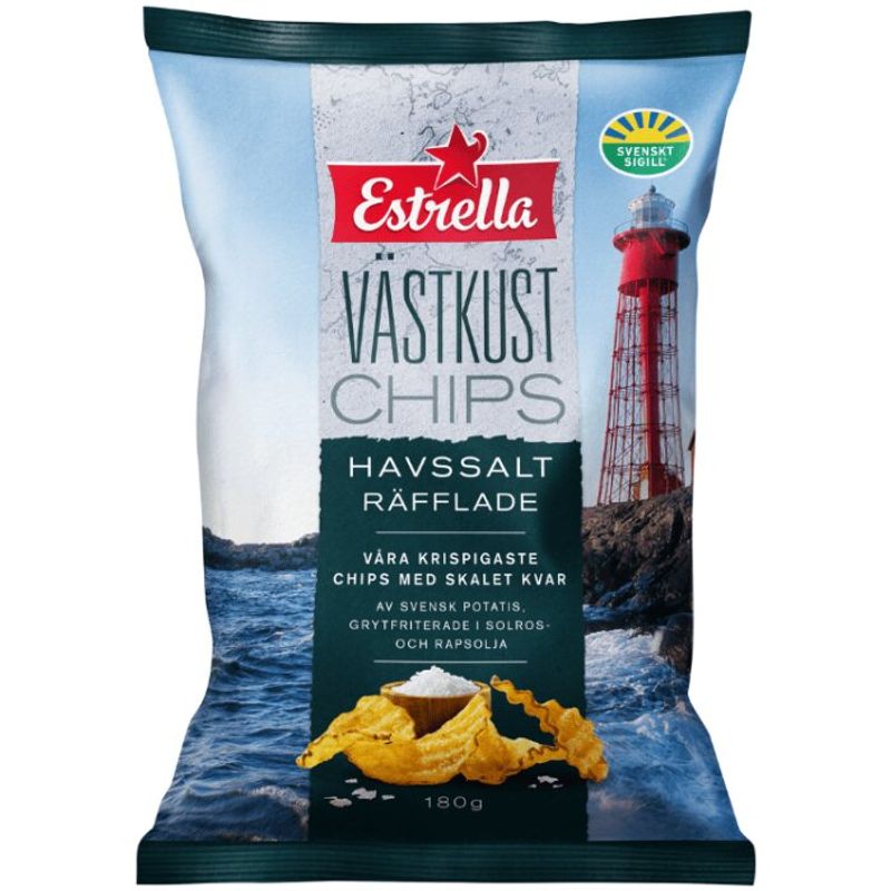 Estrella Västkust Havssalt 10X180g