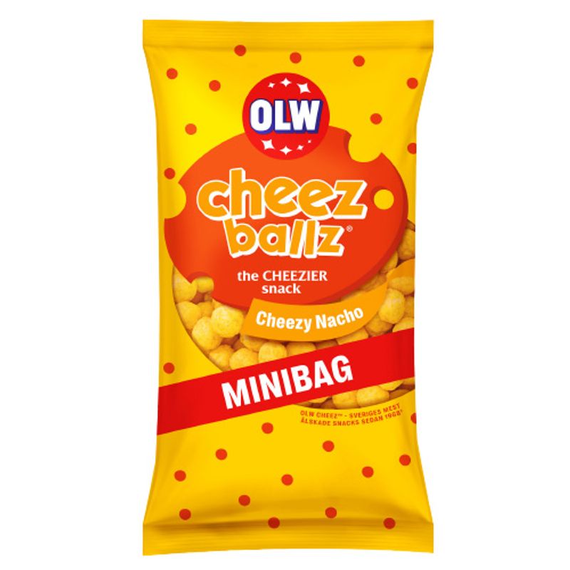 OLW Cheez Ballz Minibag 30 X 65 G