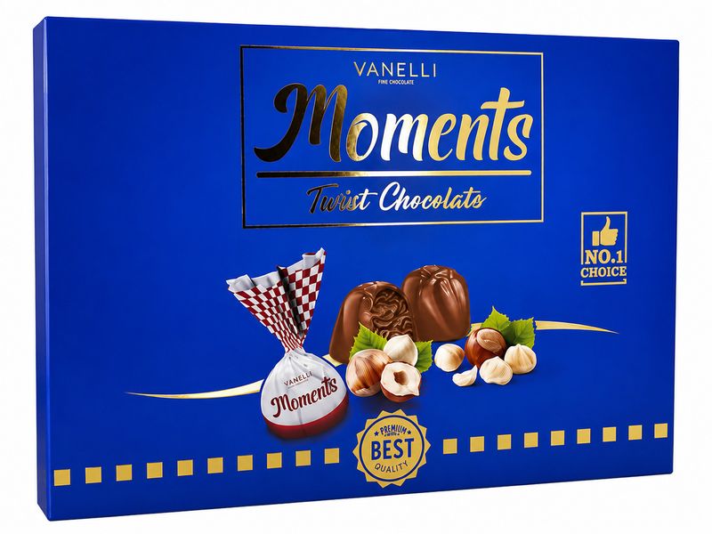 Vanelli Moments Hazelnut Blue 12 X 220 G