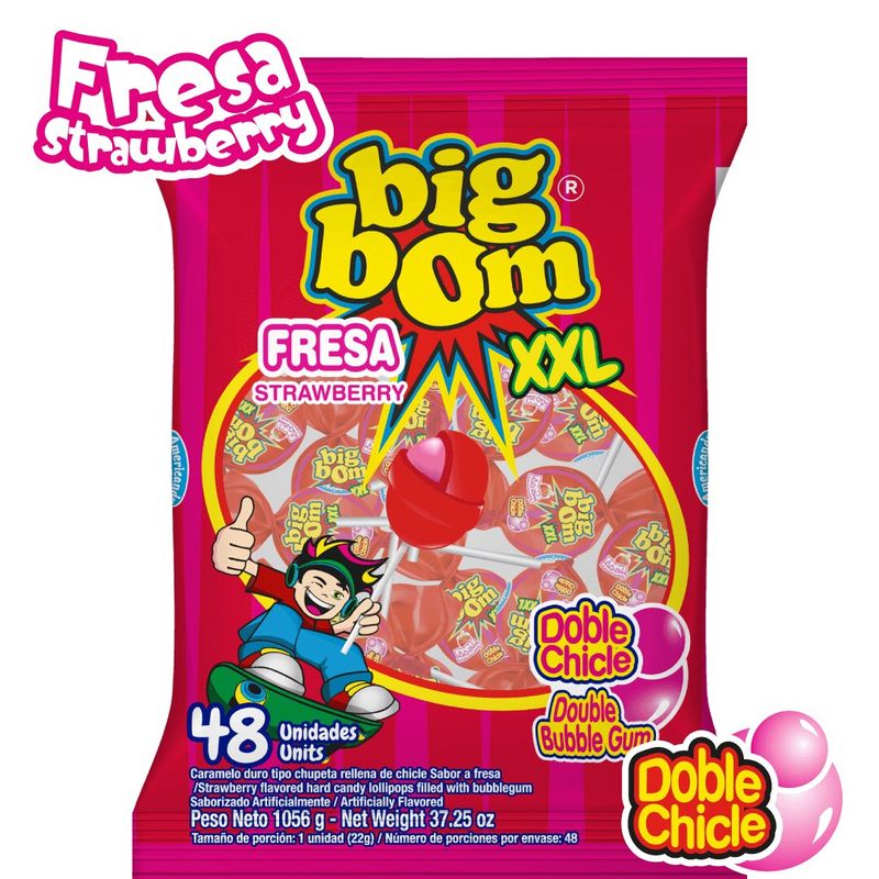 Big Bom XXL Strawberry 48 X 25 G
