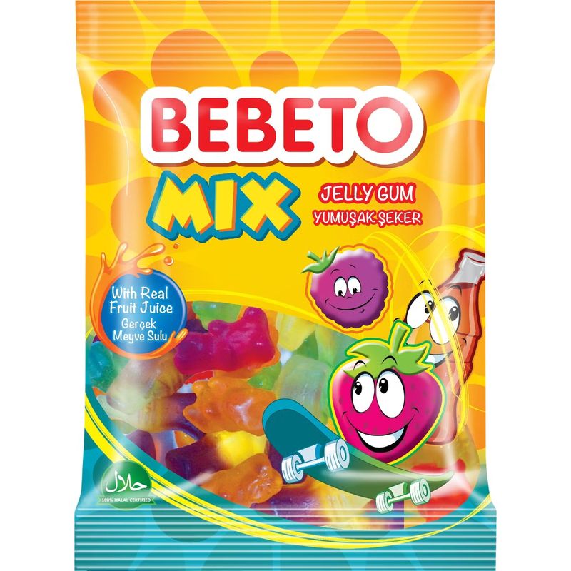 Bebeto Mix Gummy Candy 12 X 80 G