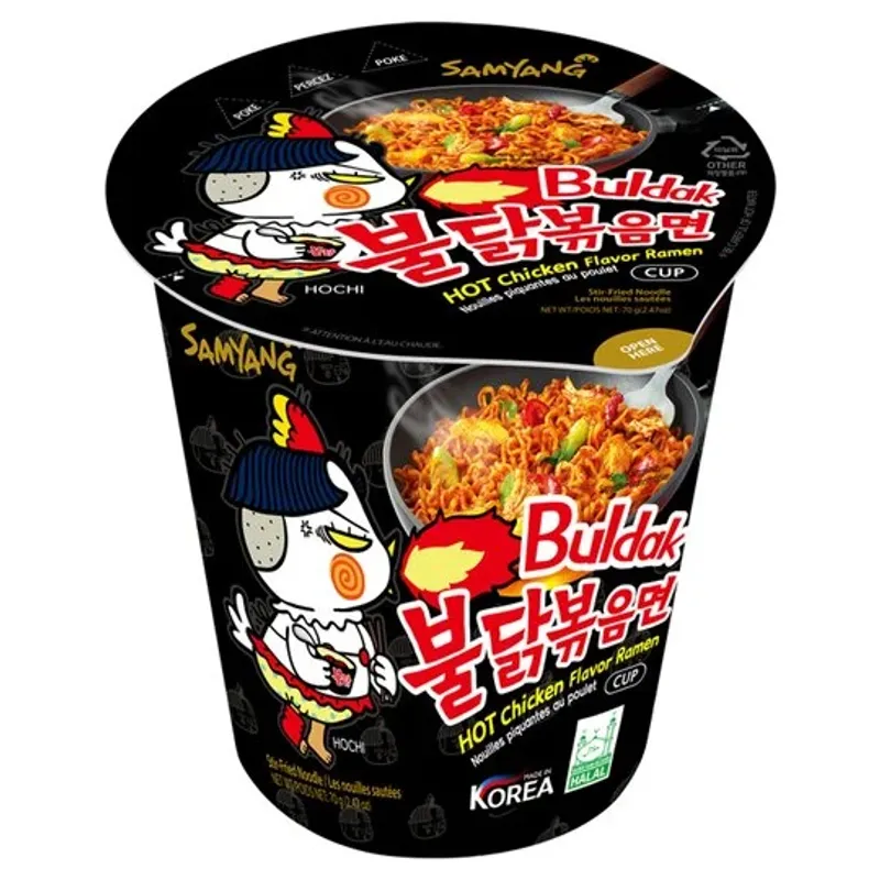 Samyang Buldak HOT Chicken Cup 6 X 80 G
