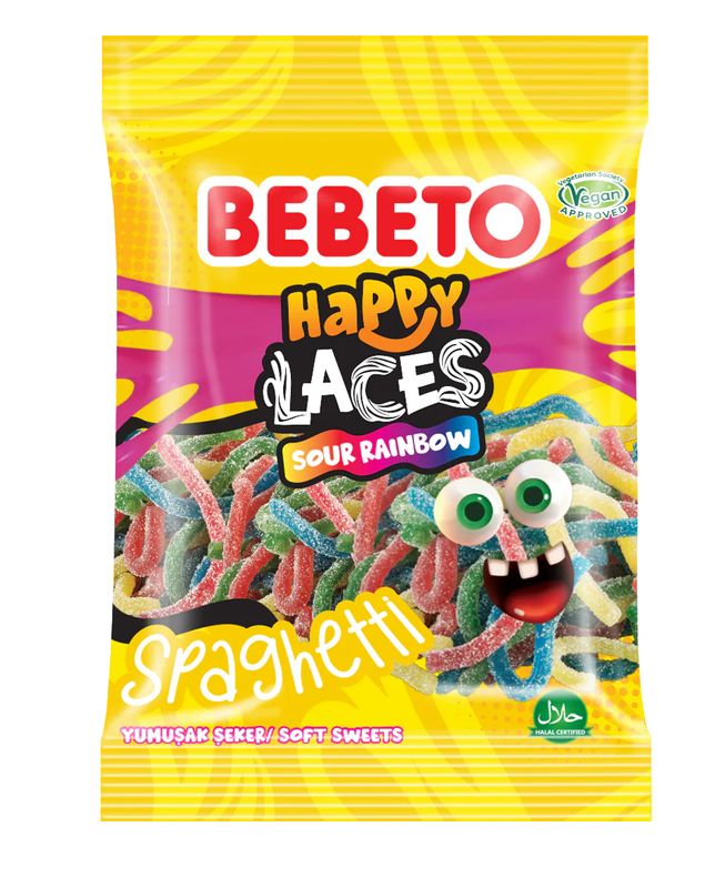 Bebeto Happy Laces Rainbow 12 X 70 G